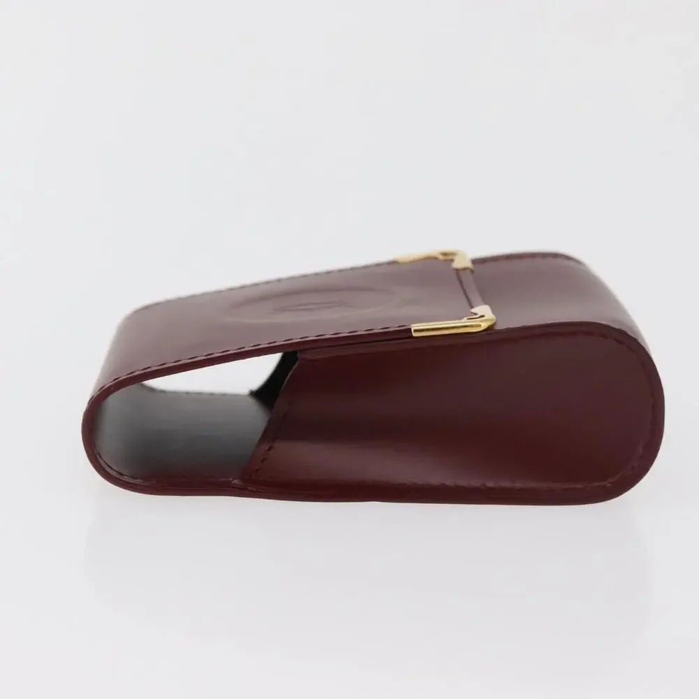 Cartier Leather Must Line Cigarette Case Red